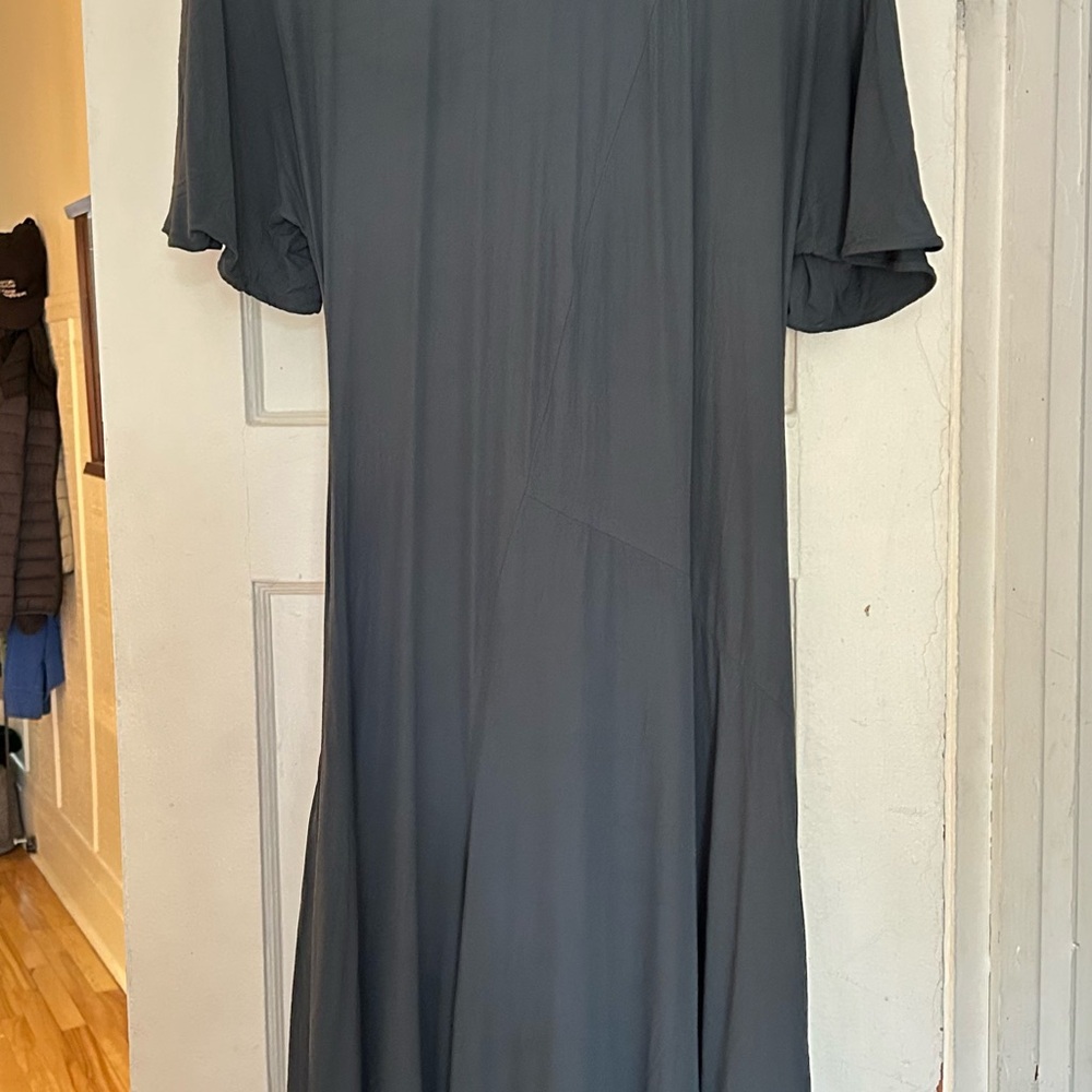 COS Slate Gray Short Sleeve Midi Dress
